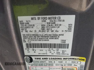 2011 Ford F-150 XL with VIN 1FTFW1EF3BFD32655, listed as a IAAI auction lot 42248640 with 141,415 mi miles and . Bid and sale history available at DreamBid. Image 9.