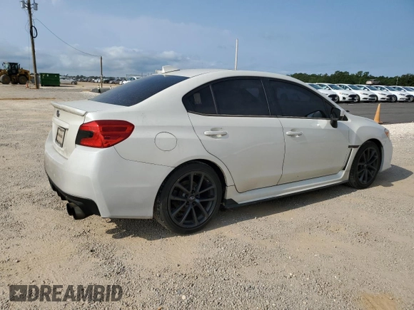2017 Subaru WRX with VIN JF1VA1B68H9821709, listed as a Copart auction lot 57029735 with 172,737 mi miles and Salvage title. Bid and sale history available at DreamBid. Image 3.