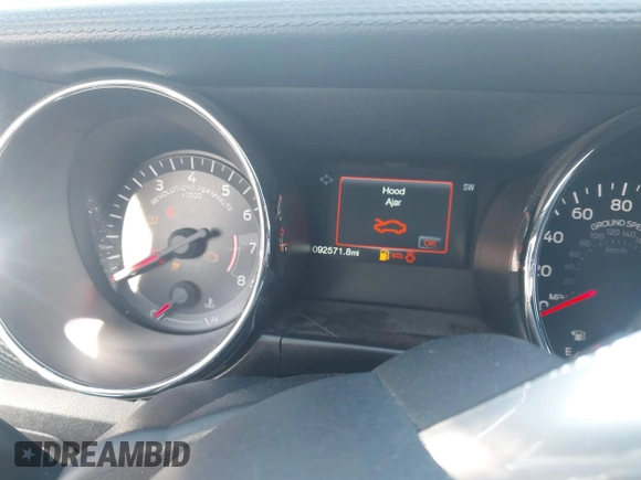 2016 Ford Mustang V6 with VIN 1FA6P8AM6G5224589, listed as a IAAI auction lot 41093863 with 92,571 mi miles and . Bid and sale history available at carsss.com. Image 7.