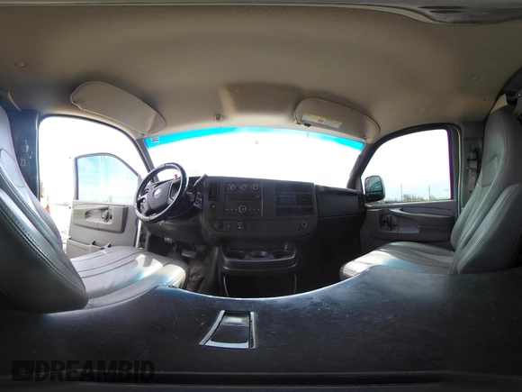 2012 Chevrolet Express Cargo Van with VIN 1GCWGFCA7C1121989, listed as a IAAI auction lot 42118853 with 214,478 mi miles. Bid and sale history available at carsss.com. Image 18.