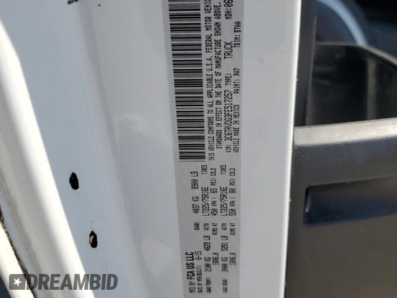 2015 Ram ProMaster Cargo with VIN 3C6TRVDG3FE517257, listed as a Copart auction lot 53466845 with 184,174 mi miles and Clean Title. Bid and sale history available at carsss.com. Image 13.