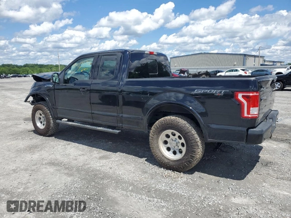 2017 Ford F-150 XL with VIN 1FTFX1EF4HFC57454, listed as a Copart auction lot 57087675 with 127,534 mi miles and Salvage title. Bid and sale history available at DreamBid. Image 2.