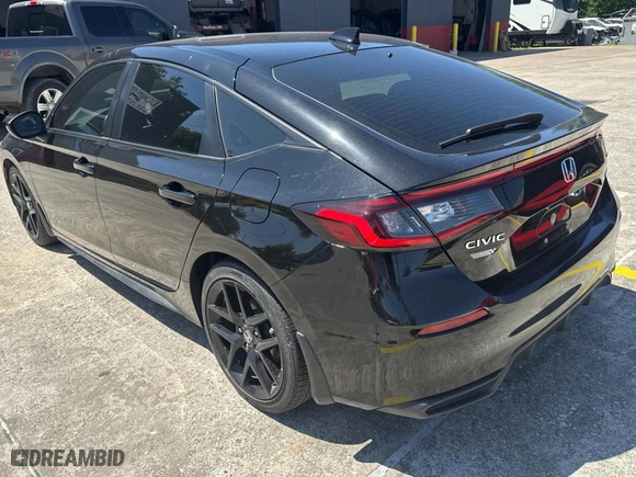 2022 Honda Civic Hatchback Sport with VIN 19XFL2H87NE002544, listed as a Copart auction lot 52366295 with 13,954 mi miles and Salvage Title. Bid and sale history available at carsss.com. Image 3.