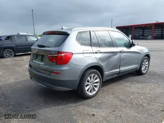 2013 BMW X3 xDrive28i with VIN 5UXWX9C57D0A13000, listed as a IAAI auction lot 41070011 with 126,246 mi miles. Bid and sale history available at carsss.com. Image 4.
