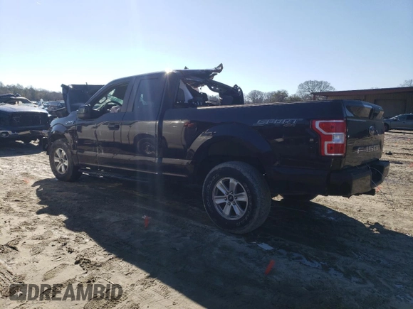 2020 Ford F-150 XL with VIN 1FTEX1EB0LFA55471, listed as a Copart auction lot 45352065 with 53,912 mi miles and Salvage title. Bid and sale history available at DreamBid. Image 2.