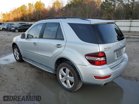 2009 Mercedes-Benz M 3.5L with VIN 4JGBB56E59A526646, listed as a Copart auction lot 83773204 with 122,272 mi miles and Salvage Title. Bid and sale history available at carsss.com. Image 2.