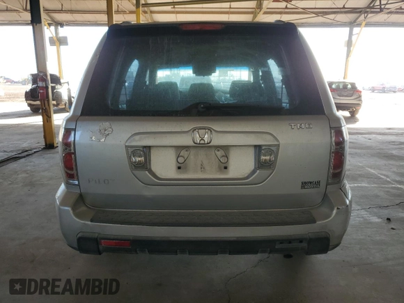 2006 Honda Pilot LX with VIN 5FNYF281X6B036928, listed as a Copart auction lot 46869695 with 165,249 mi miles and Salvage title. Bid and sale history available at DreamBid. Image 6.