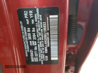 2021 Hyundai Elantra SE z VIN KMHLL4AG8MU196853, wystawiony jako Copart lot #47587185 z przebiegiem 35 529 mil mil oraz Szkoda całkowita • Salvage title. Historia ofert i sprzedaży dostępna na DreamBid. Obrazek 12.