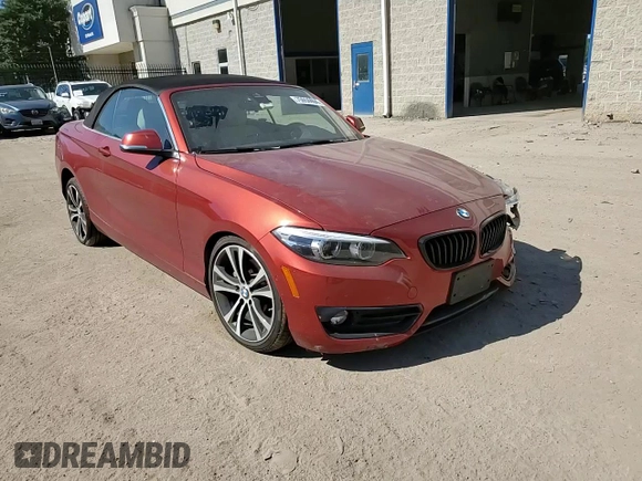 2020 BMW 2 Series 230i xDrive with VIN WBA2K1C09L7E19061, listed as a Copart auction lot 75654464 with 35,785 mi miles and Salvage Title. Bid and sale history available at carsss.com. Image 11.