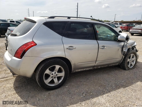 2003 Nissan Murano SL with VIN JN8AZ08T83W100636, listed as a Copart auction lot 72192504 with 0 mi miles and Salvage Title. Bid and sale history available at carsss.com. Image 3.