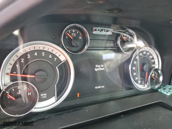 2013 Ram 1500 Big Horn with VIN 1C6RR7GT6DS664732, listed as a Copart auction lot 45341835 with 131,537 mi miles and Salvage Title. Bid and sale history available at carsss.com. Image 9.