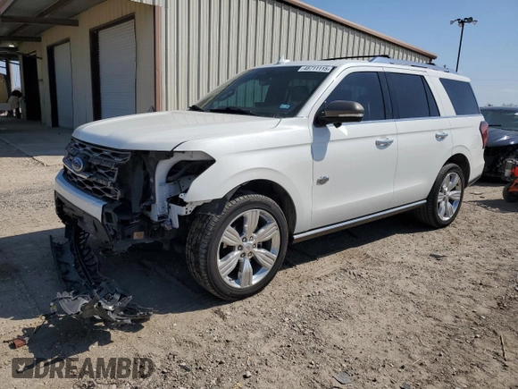 2022 Ford Expedition King Ranch with VIN 1FMJU1PT4NEA17825, listed as a Copart auction lot 48711115 with 61,789 mi miles and Salvage Title. Bid and sale history available at carsss.com. Image 1.
