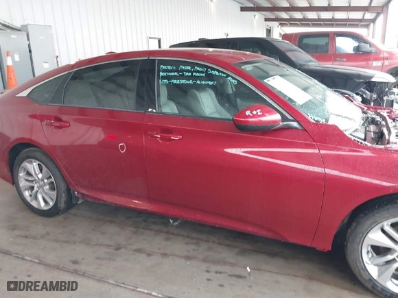 2019 Honda Accord Sedan LX 1.5T with VIN 1HGCV1F12KA022018, listed as a IAAI auction lot 41476638 with NaN miles. Bid and sale history available at carsss.com. Image 13.