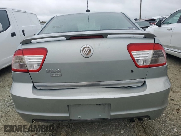 2007 Mercury Milan Premier with VIN 3MEHM08Z67R626333, listed as a Copart auction lot 74704054 with 0 mi miles and Salvage Title. Bid and sale history available at carsss.com. Image 6.