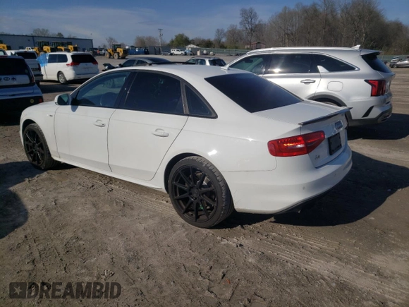 2016 Audi A4 Premium with VIN WAUAFAFL4GN016593, listed as a Copart auction lot 46086343 with 52,045 mi miles. Bid and sale history available at carsss.com. Image 2.