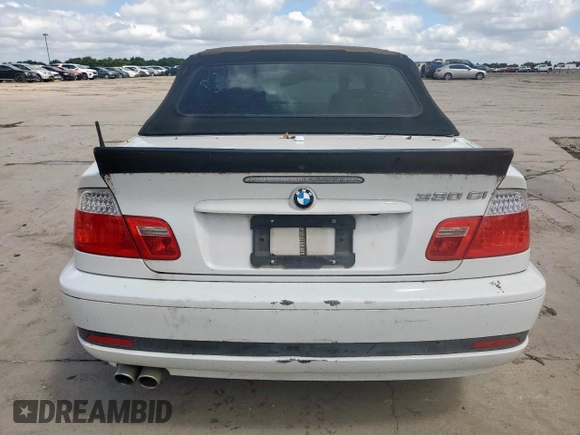 2004 BMW 3 Series 330Ci with VIN WBABW53414PL42912, listed as a Copart auction lot 62610955 with Not provided miles and Clean title. Bid and sale history available at DreamBid. Image 6.