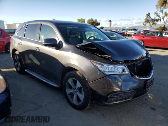 2015 Acura MDX with VIN 5FRYD4H26FB009928, listed as a Copart auction lot 44172375 with 123,644 mi miles and Salvage title. Bid and sale history available at DreamBid. Image 4.