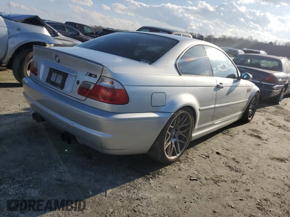 2002 BMW 3 Series M3 with VIN WBSBL93422JR15716, listed as a Copart auction lot 86993574 with 156,485 mi miles and Salvage Title. Bid and sale history available at DreamBid. Image 3.