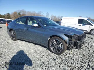 2015 Infiniti Q50 with VIN JN1BV7AR3FM410618, listed as a Copart auction lot 49380135 with 112,657 mi miles and Salvage Title. Bid and sale history available at carsss.com. Image 4.