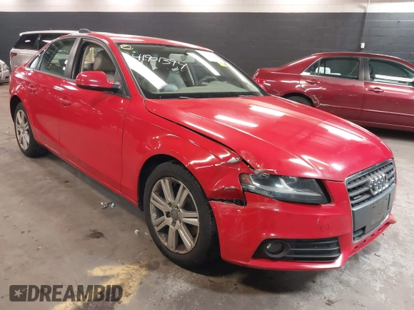 2010 Audi A4 2.0T Premium with VIN WAUBFAFL7AN011884, listed as a IAAI auction lot 41901394 with 120,108 mi miles. Bid and sale history available at carsss.com. Image 6.