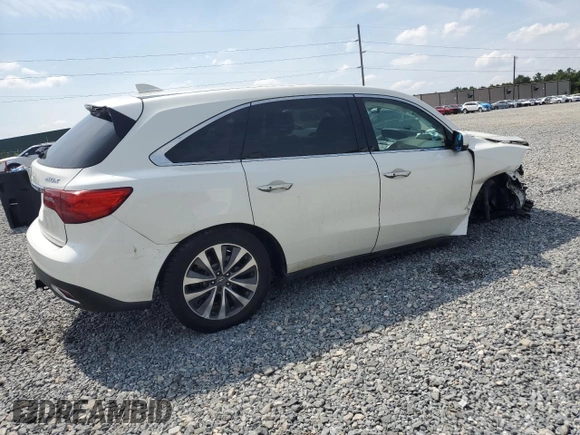 2015 Acura MDX Technology z VIN 5FRYD3H48FB001633, wystawiony jako Copart lot #57508545 z przebiegiem 135 944 mil mil oraz Szkoda całkowita • Salvage title. Historia ofert i sprzedaży dostępna na DreamBid. Obrazek 3.
