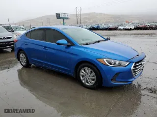 2017 Hyundai Elantra SE with VIN KMHD74LF9HU410431, listed as a Copart auction lot 47257335 with 99,542 mi miles and Salvage Title. Bid and sale history available at carsss.com. Image 4.