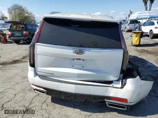 2021 Cadillac Escalade Premium Luxury with VIN 1GYS3CKL9MR471651, listed as a Copart auction lot 44301275 with 24,328 mi miles and Salvage Title. Bid and sale history available at carsss.com. Image 6.