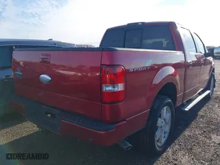 2007 Ford F-150 XLT with VIN 1FTPW12V77KA56155, listed as a IAAI auction lot 41269875 with 218,645 mi miles. Bid and sale history available at carsss.com. Image 4.