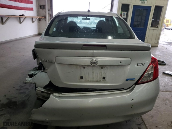 2014 Nissan Versa S Plus with VIN 3N1CN7AP2EL826283, listed as a Copart auction lot 48989185 with 130,955 mi miles and Salvage Title. Bid and sale history available at carsss.com. Image 6.