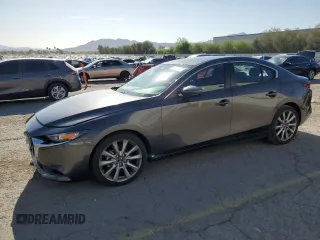 2021 Mazda 3 Select with VIN 3MZBPABL6MM250571, listed as a Copart auction lot 54455515 with 33,460 mi miles and Salvage title. Bid and sale history available at DreamBid. Image 1.
