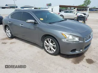 2014 Nissan Maxima SV with VIN 1N4AA5AP3EC431728, listed as a IAAI auction lot 42241477 with 107,243 mi miles and . Bid and sale history available at DreamBid. Image 1.