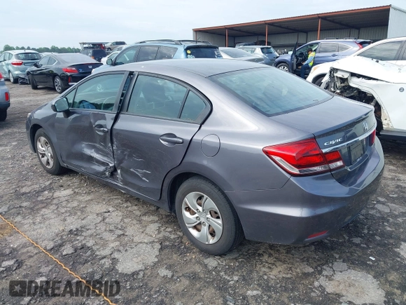 2015 Honda Civic LX with VIN 19XFB2F59FE065190, listed as a IAAI auction lot 42070979 with 153,317 mi miles and . Bid and sale history available at DreamBid. Image 3.