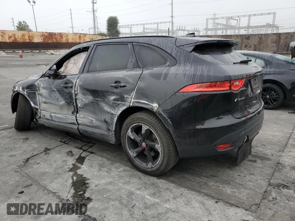 2018 Jaguar F-PACE 30t Premium with VIN SADCJ2GX9JA296399, listed as a Copart auction lot 86770484 with 0 mi miles and Salvage Title. Bid and sale history available at carsss.com. Image 2.