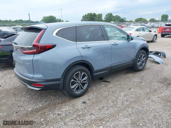2022 Honda CR-V EX with VIN 7FARW2H55NE027998, listed as a IAAI auction lot 40089442 with 29,880 mi miles. Bid and sale history available at carsss.com. Image 4.