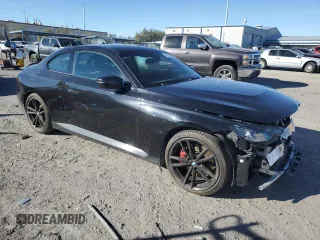 2022 BMW 2 Series 230i with VIN 3MW23CM0XN8C60153, listed as a Copart auction lot 46167625 with 34,351 mi miles and Salvage Title. Bid and sale history available at carsss.com. Image 4.