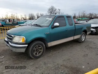 1998 Ford F-150 with VIN 1FTZX1722WNC07985, listed as a Copart auction lot 43163685 with 135,094 mi miles and Salvage title. Bid and sale history available at DreamBid. Image 1.