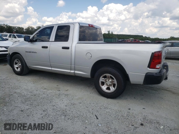 2012 Ram 1500 ST with VIN 1C6RD6FP2CS302098, listed as a Copart auction lot 65020725 with 198,405 mi miles and Clean title. Bid and sale history available at DreamBid. Image 2.