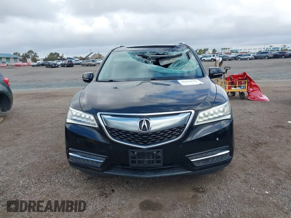 2016 Acura MDX w/Advance with VIN 5FRYD4H98GB002803, listed as a IAAI auction lot 41544124 with 110,310 mi miles. Bid and sale history available at carsss.com. Image 12.