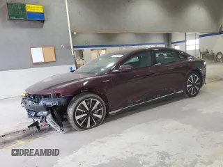 2023 Lucid Air Pure with VIN 50EA1PFA0PA006262, listed as a Copart auction lot 48882515 with 32,942 mi miles and Salvage Title. Bid and sale history available at carsss.com. Image 1.