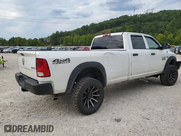 2018 Ram 2500 Tradesman z VIN 3C6TR5HTXJG411392, wystawiony jako Copart lot #65547024 z przebiegiem 136 732 mil mil oraz Szkoda całkowita • Salvage title. Historia ofert i sprzedaży dostępna na DreamBid. Obrazek 3.