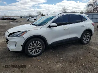 2021 Ford Escape Titanium Hybrid with VIN 1FMCU9DZ5MUA23637, listed as a Copart auction lot 51991185 with 101,012 mi miles and Clean title. Bid and sale history available at DreamBid. Image 1.
