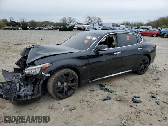 2016 Infiniti Q70 with VIN JN1BY1PR5GM720394, listed as a Copart auction lot 52748025 with Not provided miles and Salvage title. Bid and sale history available at DreamBid. Image 1.