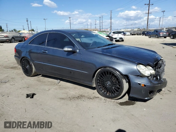 2008 Mercedes-Benz CLK-Class 3.5L with VIN WDBTJ56H38F249517, listed as a Copart auction lot 77983304 with 194,887 mi miles and Salvage Title. Bid and sale history available at carsss.com. Image 4.