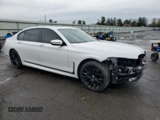 2021 BMW 7 Series 750i xDrive with VIN WBA7U2C06MCE49097, listed as a Copart auction lot 51900185 with 36,664 mi miles and Salvage title. Bid and sale history available at DreamBid. Image 4.