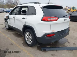 2016 Jeep Cherokee Sport with VIN 1C4PJLAB4GW229799, listed as a IAAI auction lot 41894502 with 117,651 mi miles. Bid and sale history available at carsss.com. Image 3.