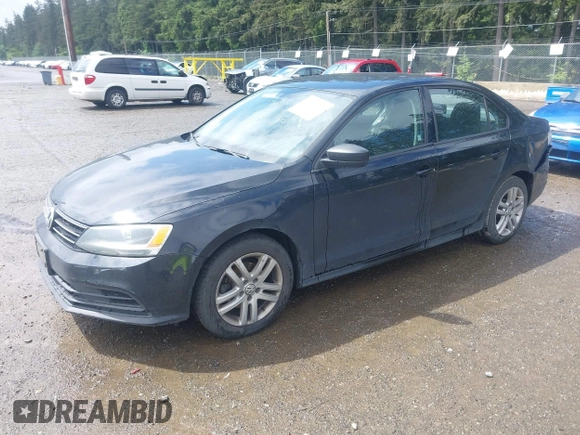 2015 Volkswagen Jetta S with VIN 3VW2K7AJ4FM354917, listed as a IAAI auction lot 42299798 with 186,048 mi miles and . Bid and sale history available at DreamBid. Image 2.