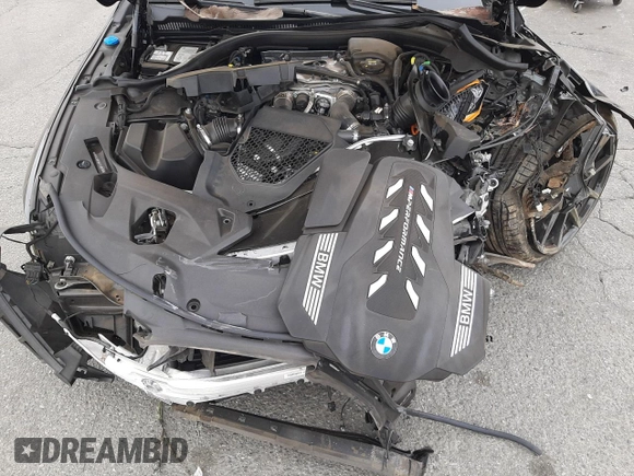 2020 BMW 8 Series M850i with VIN WBAGV8C09LCE58018, listed as a Copart auction lot 75584913 with 0 mi miles. Bid and sale history available at carsss.com. Image 12.