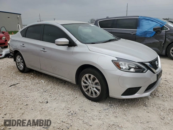 2019 Nissan Sentra S with VIN 3N1AB7AP9KY342741, listed as a Copart auction lot 51790525 with 45,327 mi miles and Salvage Title. Bid and sale history available at DreamBid. Image 4.
