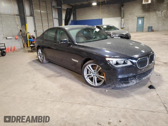2014 BMW 7 Series 750i xDrive with VIN WBAYB6C55ED224739, listed as a Copart auction lot 84935364 with 173,805 mi miles and Salvage Title. Bid and sale history available at carsss.com. Image 4.