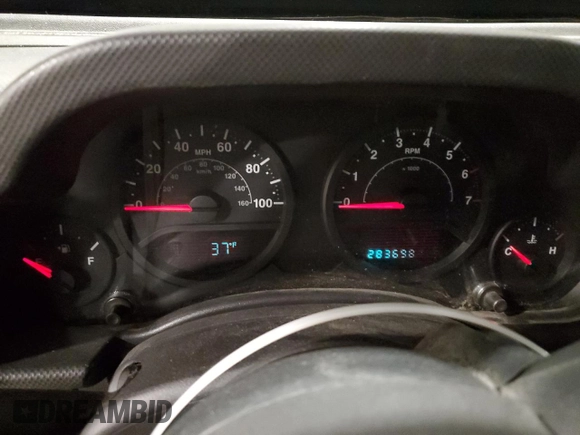 2008 Jeep Wrangler Unlimited X with VIN 1J4GA39158L637107, listed as a Copart auction lot 51333335 with 283,698 mi miles and Non Repairable. Bid and sale history available at carsss.com. Image 9.